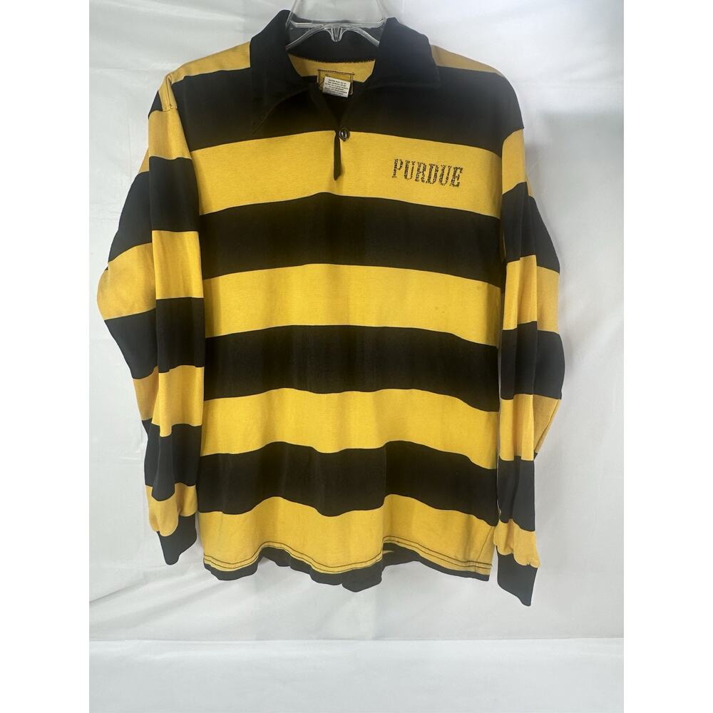 Sportsman Lafayette Rugby Purdue Made In USA Powers Mfg Co Large Collegiate